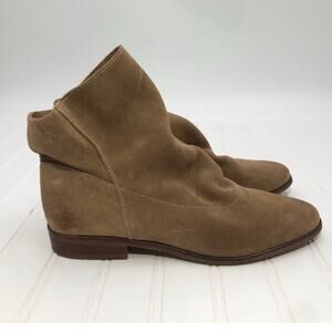 Chocolat Blu Tan Suede Ankle Boots Size 40
